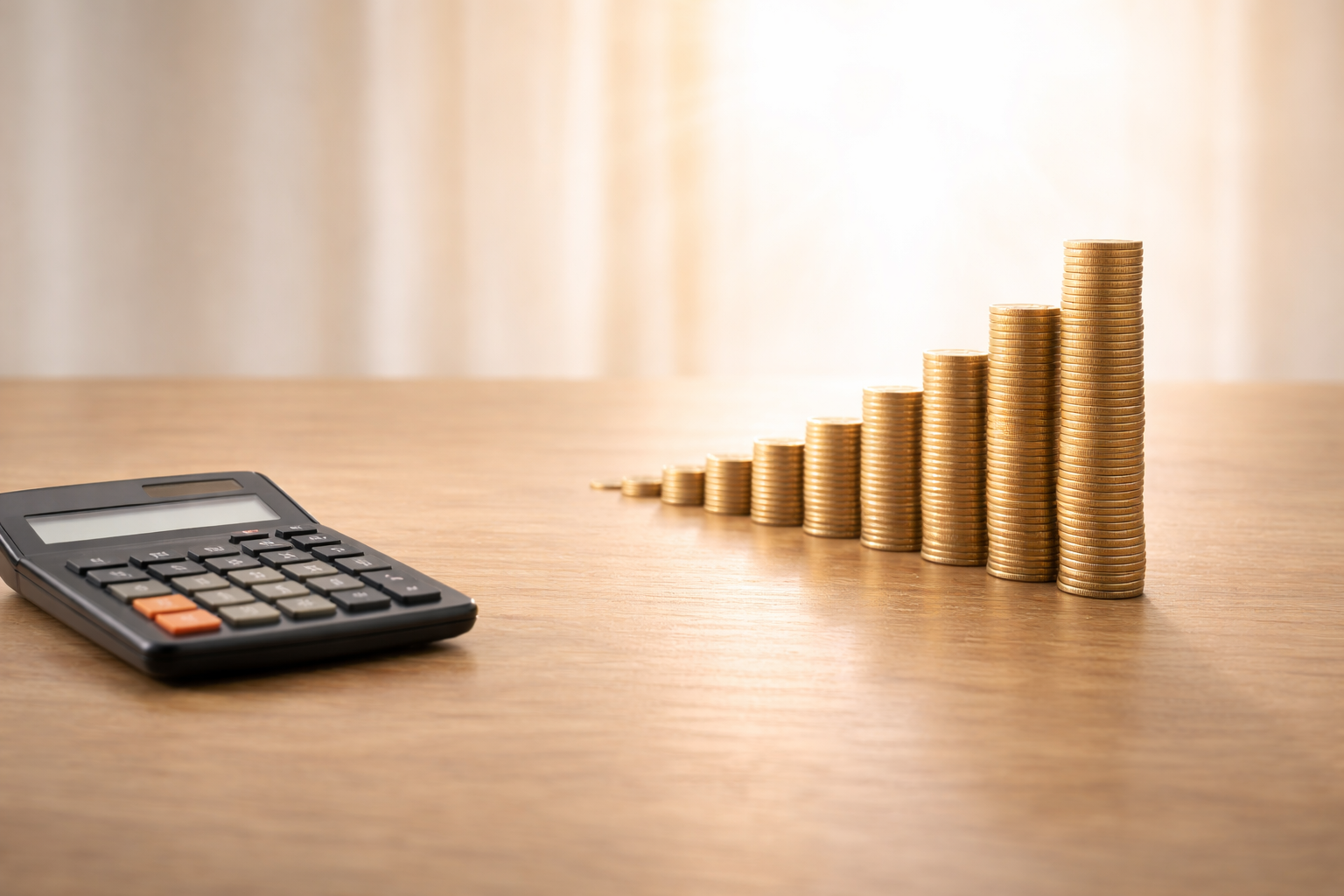 긴 시간 동안 누적되는 절감 효과를 상징하는 이미지