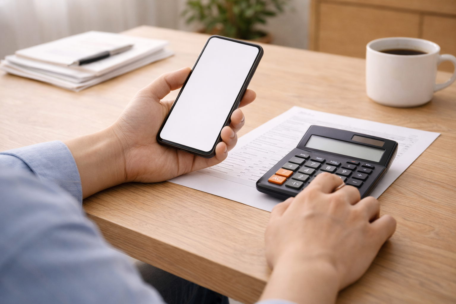 현재 시점에서 상환 시나리오를 계산하는 장면