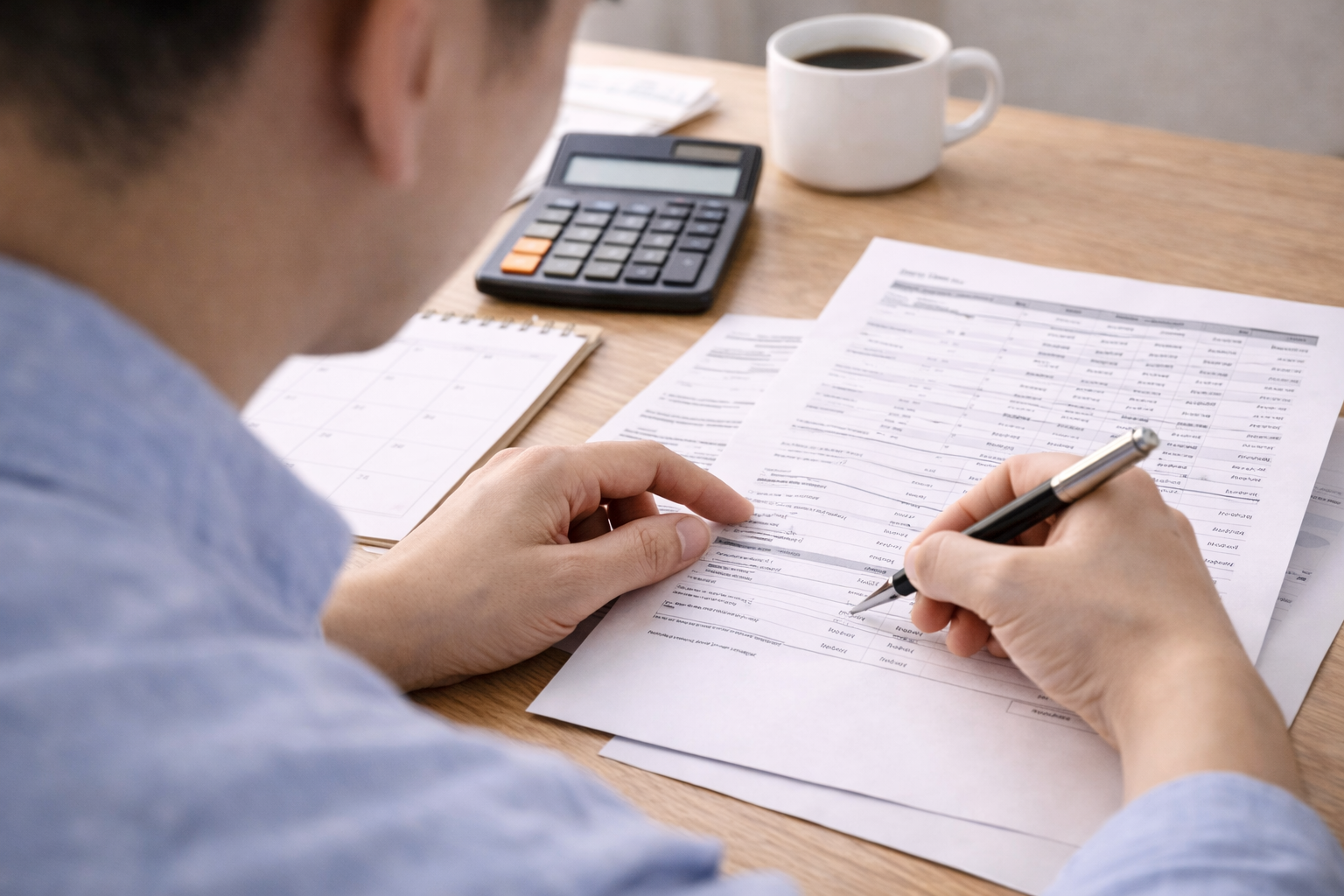 대출 조건 차이를 확인하는 금융 실사 장면