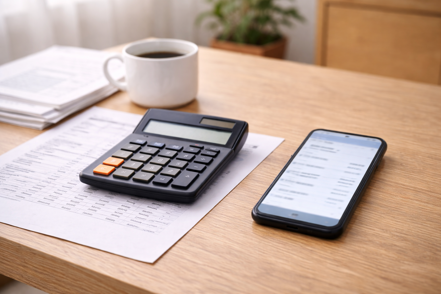 참고 계산과 실제 청구를 함께 비교하는 장면